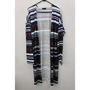 AMARYLLIS Beauty Geometric Multi Colored Kimono/ Cover Size Large (A60)